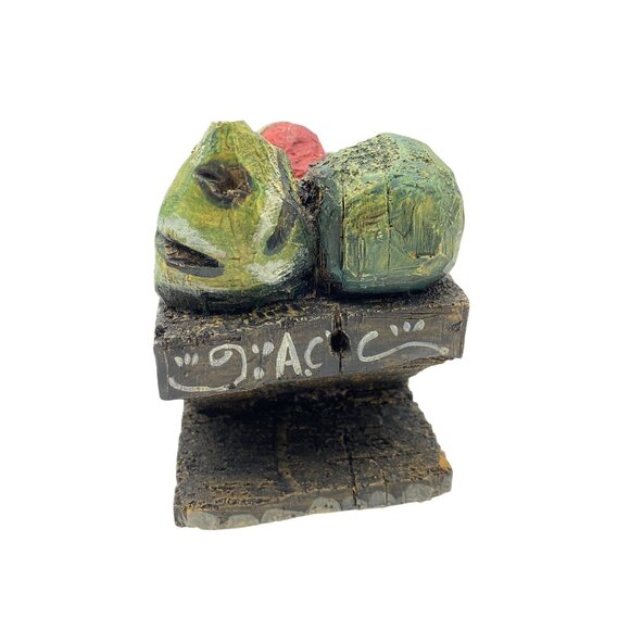 Vintage Silvestri Santa & His Sleigh Signed Anthony Costanza resin Christmas dec - Picture 4 of 9